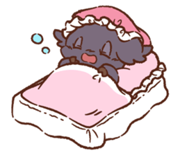 White goat "stamp" sticker #10066525