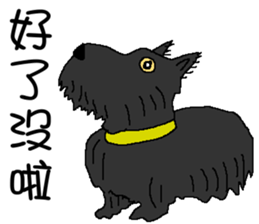 Wen with her black Ma Ma dog sticker #10066704