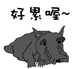 Wen with her black Ma Ma dog sticker #10066706