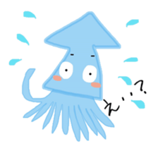 Funny squid daily sticker #10067181