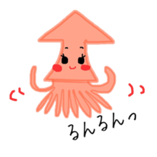 Funny squid daily sticker #10067206