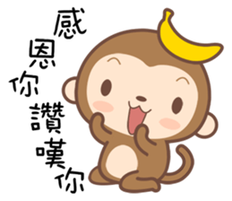 Monkey Happy sticker #10067729