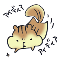 The chipmunk loves craft work. sticker #10068209