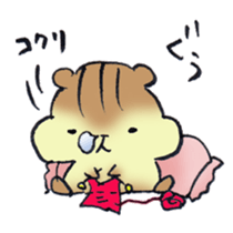 The chipmunk loves craft work. sticker #10068211