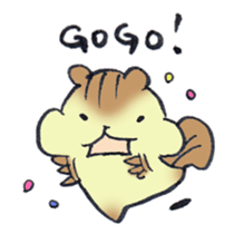 The chipmunk loves craft work. sticker #10068217