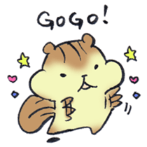 The chipmunk loves craft work. sticker #10068218