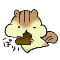 The chipmunk loves craft work. sticker #10068222