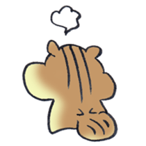 The chipmunk loves craft work. sticker #10068237