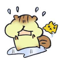 The chipmunk loves craft work. sticker #10068245