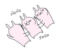 cute rabbit of pink sticker #10068787
