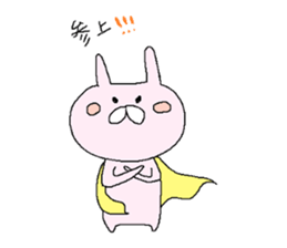 cute rabbit of pink sticker #10068791