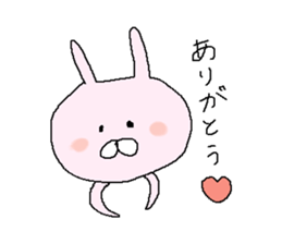 cute rabbit of pink sticker #10068804