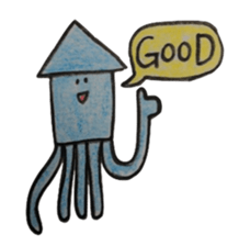 octopus and squid family sticker #10069545