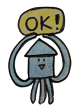 octopus and squid family sticker #10069546