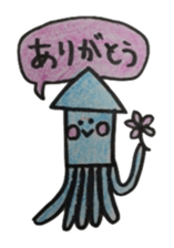 octopus and squid family sticker #10069552