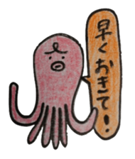octopus and squid family sticker #10069559