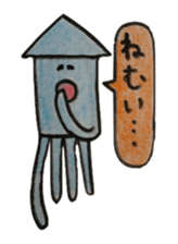 octopus and squid family sticker #10069561
