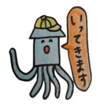 octopus and squid family sticker #10069566