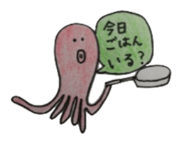 octopus and squid family sticker #10069571