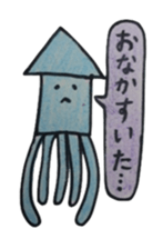octopus and squid family sticker #10069583