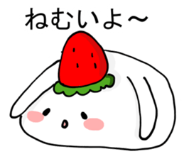 ichigo daifuku usagichan sticker #10070229