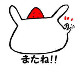 ichigo daifuku usagichan sticker #10070239