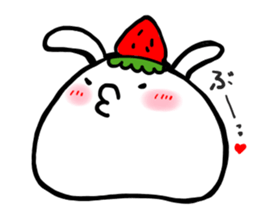 ichigo daifuku usagichan sticker #10070253