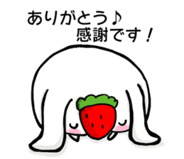 ichigo daifuku usagichan sticker #10070262