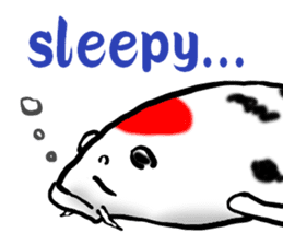 Nishikigoi in English(Colored carp) sticker #10070546