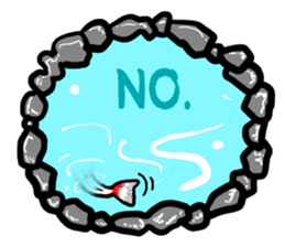 Nishikigoi in English(Colored carp) sticker #10070559