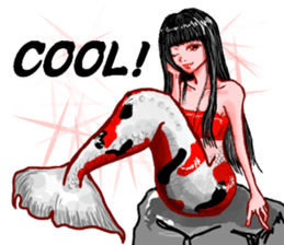 Nishikigoi in English(Colored carp) sticker #10070568