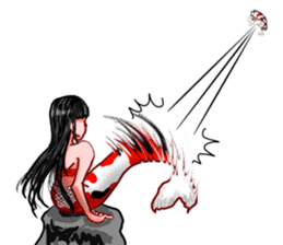 Nishikigoi in English(Colored carp) sticker #10070569