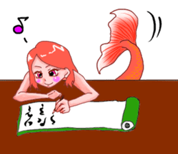 Nishikigoi in English(Colored carp) sticker #10070571
