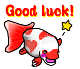 Nishikigoi in English(Colored carp) sticker #10070573