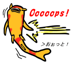 Nishikigoi in English(Colored carp) sticker #10070574