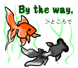 Nishikigoi in English(Colored carp) sticker #10070578