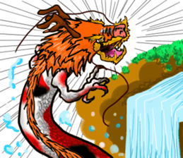 Nishikigoi in English(Colored carp) sticker #10070583