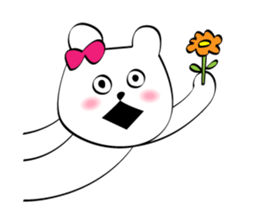 Cute white bears Vol.6 sticker #10070984