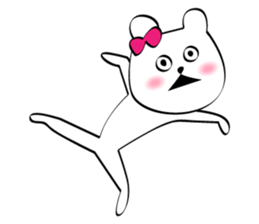 Cute white bears Vol.6 sticker #10070987