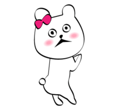 Cute white bears Vol.6 sticker #10070988