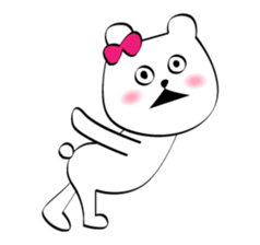 Cute white bears Vol.6 sticker #10070990