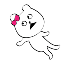 Cute white bears Vol.6 sticker #10070993