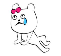 Cute white bears Vol.6 sticker #10070994