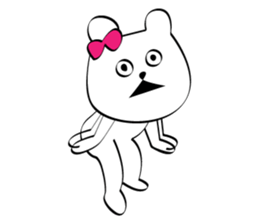 Cute white bears Vol.6 sticker #10070997