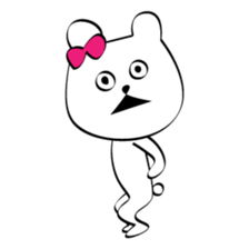 Cute white bears Vol.6 sticker #10070999