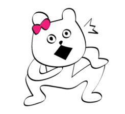 Cute white bears Vol.6 sticker #10071001