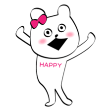 Cute white bears Vol.6 sticker #10071009