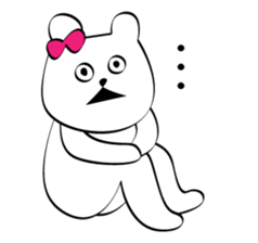 Cute white bears Vol.6 sticker #10071011