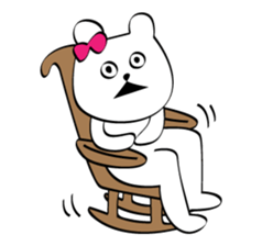 Cute white bears Vol.6 sticker #10071014