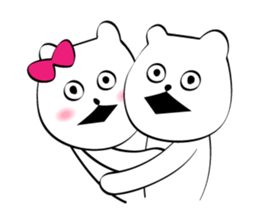 Cute white bears Vol.6 sticker #10071016